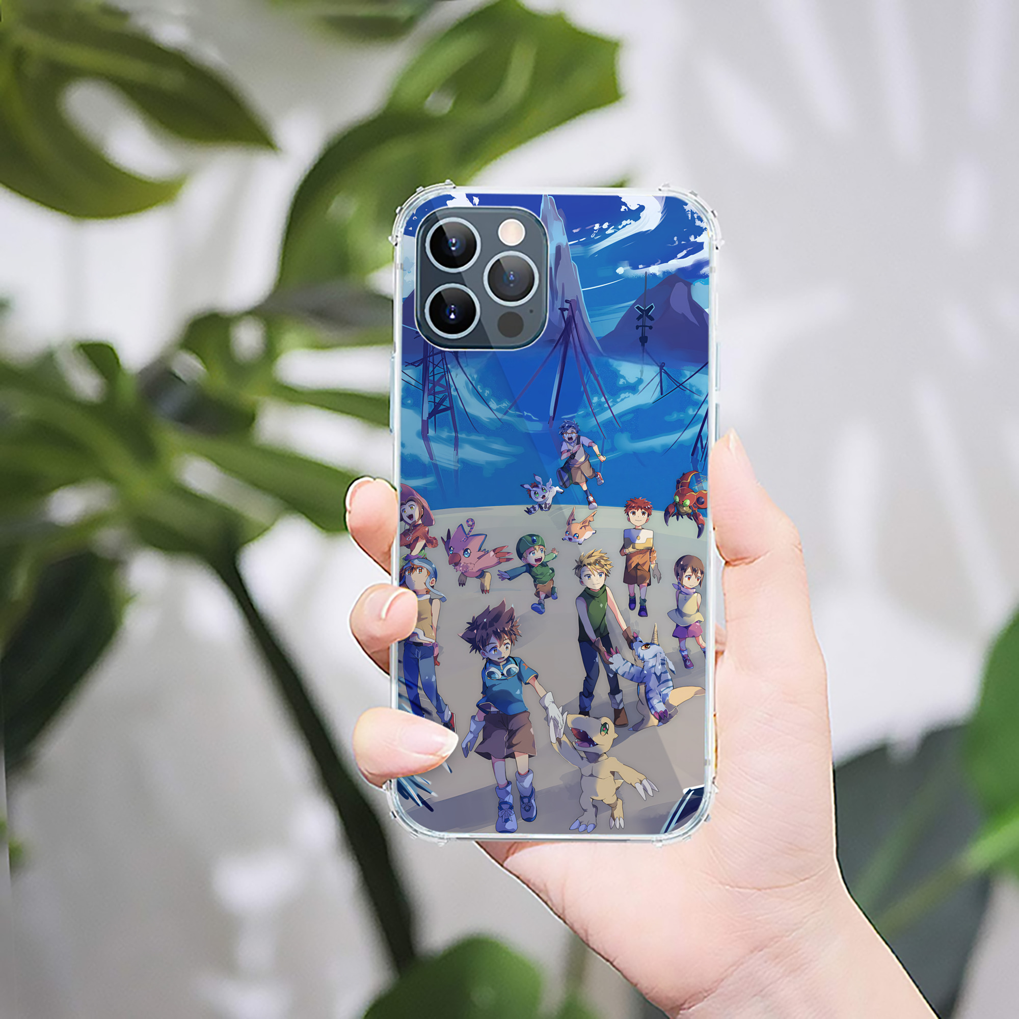 （画像用） Digimon デジタルモンスター/デジモン 【iPhone 12シリーズ対応】透明スマホケース（クリアソフトケース）